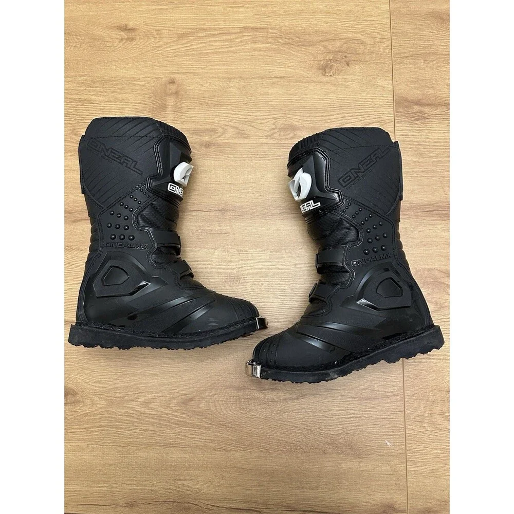 O'Neal Rider Boots Off-Road Motocross Motorcycle Size: Youth 4 Excellent Used